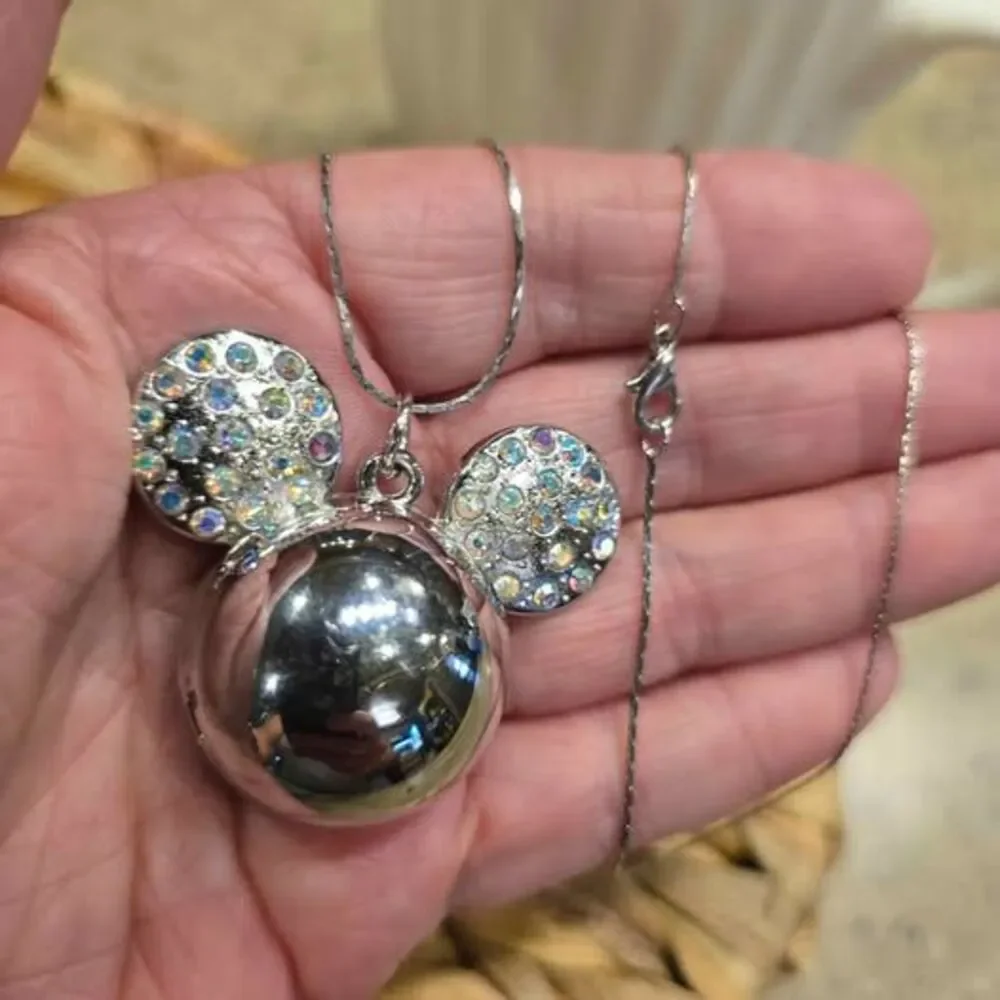 Chaoyada Mickey Mouse Pendant Watch Necklace